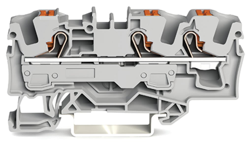 Topjobs Rail Mount Feedthrough Terminal Block w/ Push-Buttons