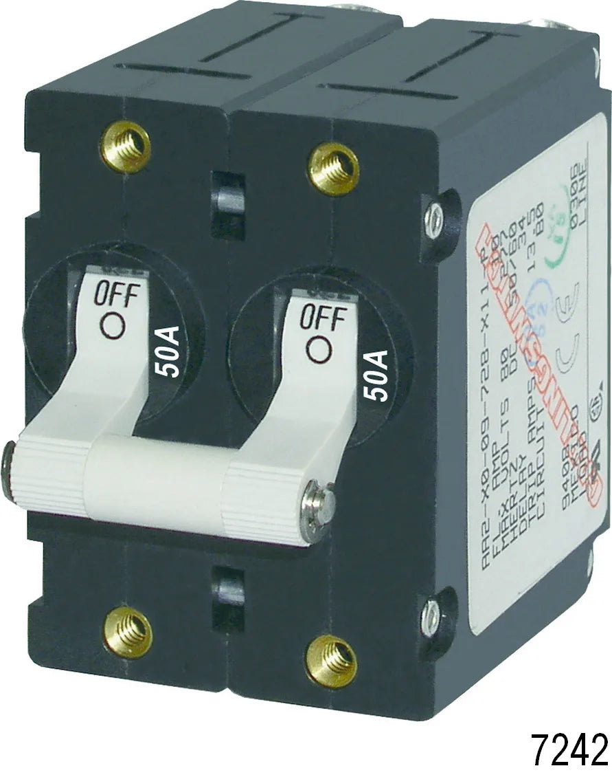 A Series Toggle Double Pole Circuit Breaker