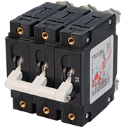 C-Series White Toggle Circuit Breaker