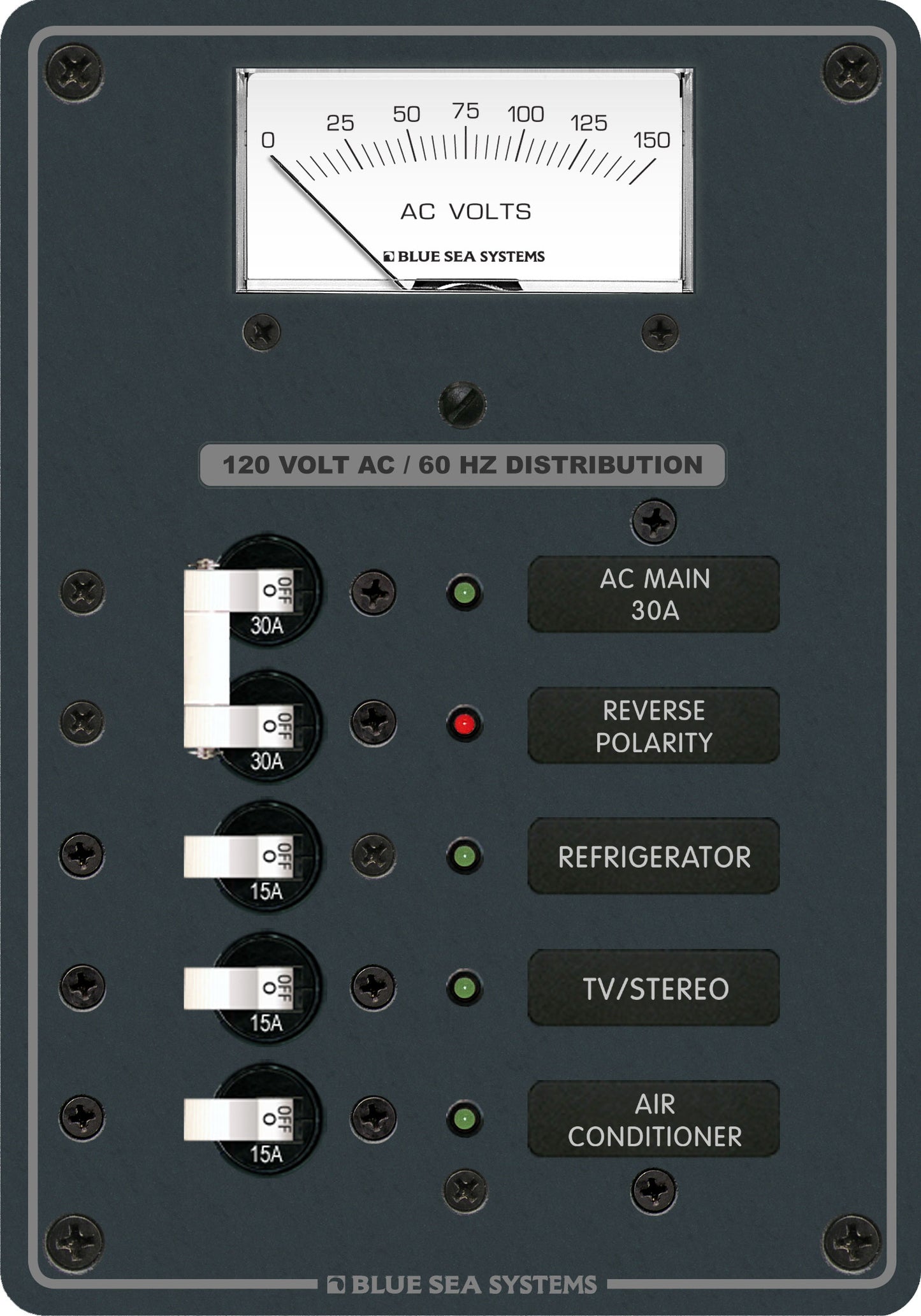 AC Main + 3 Positions, AC Voltmeter