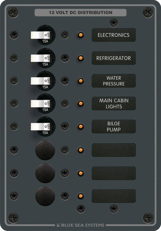 Traditional Metal Panel - AC Main + 6 Positions