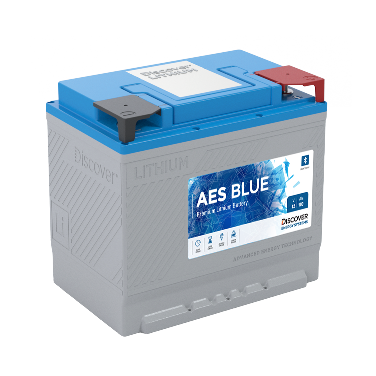 AES LiFePO4 Blue Lithium Battery